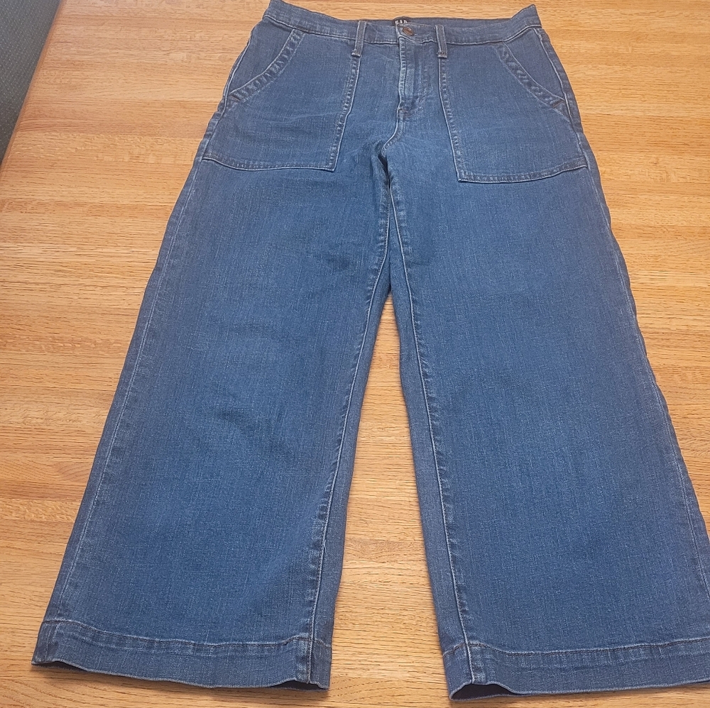 GAP Women's Denim Wide-Leg Jeans
